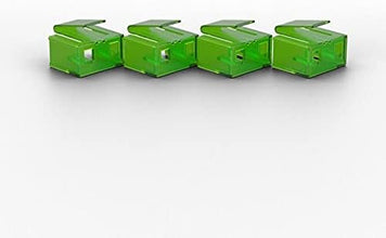 LINDY 20 x RJ-45 Port Blockers without Key - Green