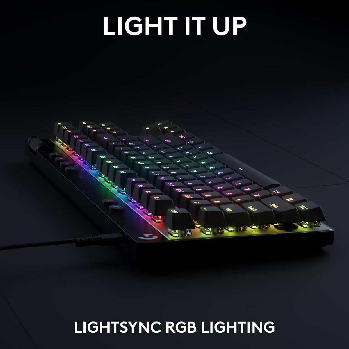 Logitech G PRO X TKL RAPID Tenkeyless Wired Gaming Keyboard With Magnetic Analog Switches, Rapid Trigger Mode, Adjustable Actuation, and Customizable RGB Lighting - Black