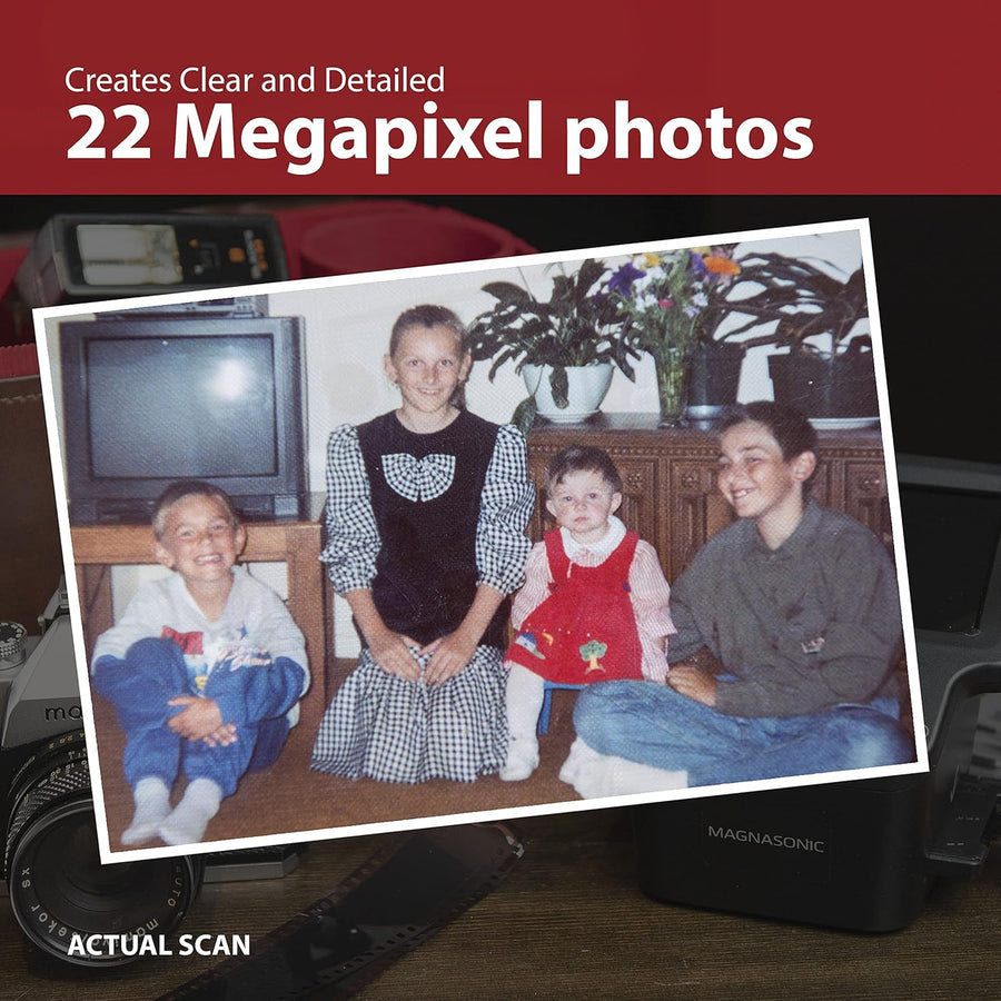 Magnasonic All-in-One 24MP Film Scanner with Large 5" Display & HDMI