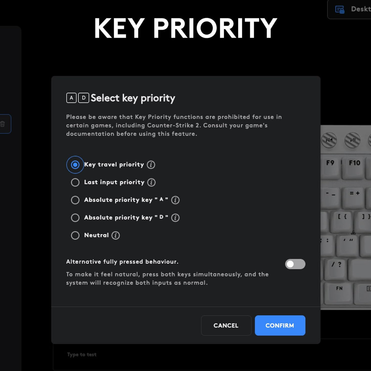 Logitech G PRO X TKL RAPID Tenkeyless Wired Gaming Keyboard With Magnetic Analog Switches, Rapid Trigger Mode, Adjustable Actuation, and Customizable RGB Lighting - Black