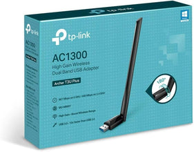 TP-Link Archer T3U Plus AC1300 High Gain USB WLAN Stick Adapter with Antennas (up to 867 Mbps 5GHz, 400 Mbps 2.4GHz, Compatible with Windows 11/10/8.1/8/7, Mac OS 10.15 and above)