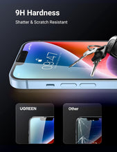 UGREEN 2 Pack iPhone 16e 2025 iPhone 14/13/13 Pro Screen Protector 6.1 Inch with Alignment Frame Easy to Install Bubble Free HD Clear Scratch Resistant Anti-Fingerprint Tempered Glass Screen Protector