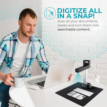 IRIScan Laptop Desk and A4 Document Scanner - v6: Letter, Free PDF Editor, Portable Scanner, Book Scanner, 8MP, Win Mac