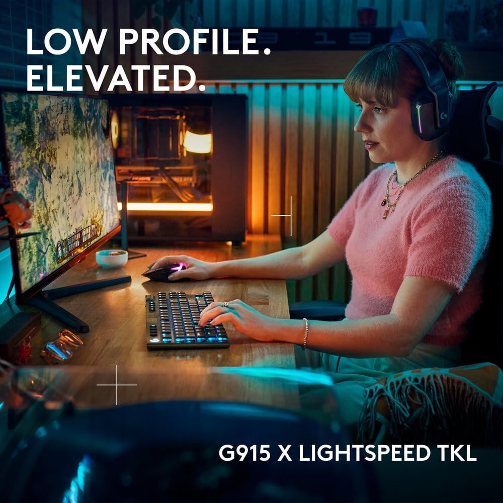 Logitech G915 X LIGHTSPEED TKL Low-Profile Wireless Gaming Keyboard
