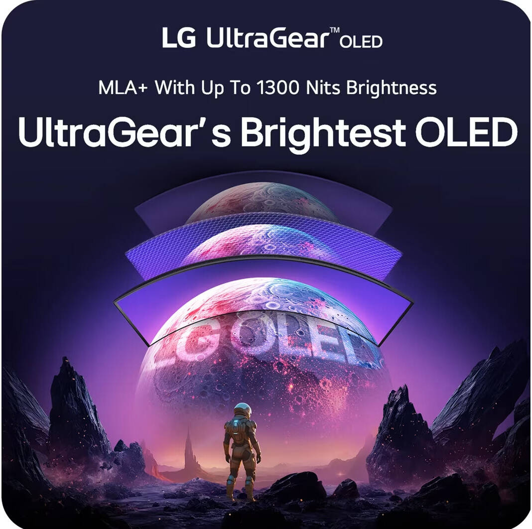 LG 45GX950A UltraGear Gaming Monitor, 45" OLED Display, 5K2K (5120 x 2160) Resolution, 165Hz Refresh Rate, 0.03ms (GtG) Response Time, AMD FreeSync Premium Pro & NVIDIA G-Sync Technology | 45GX950A