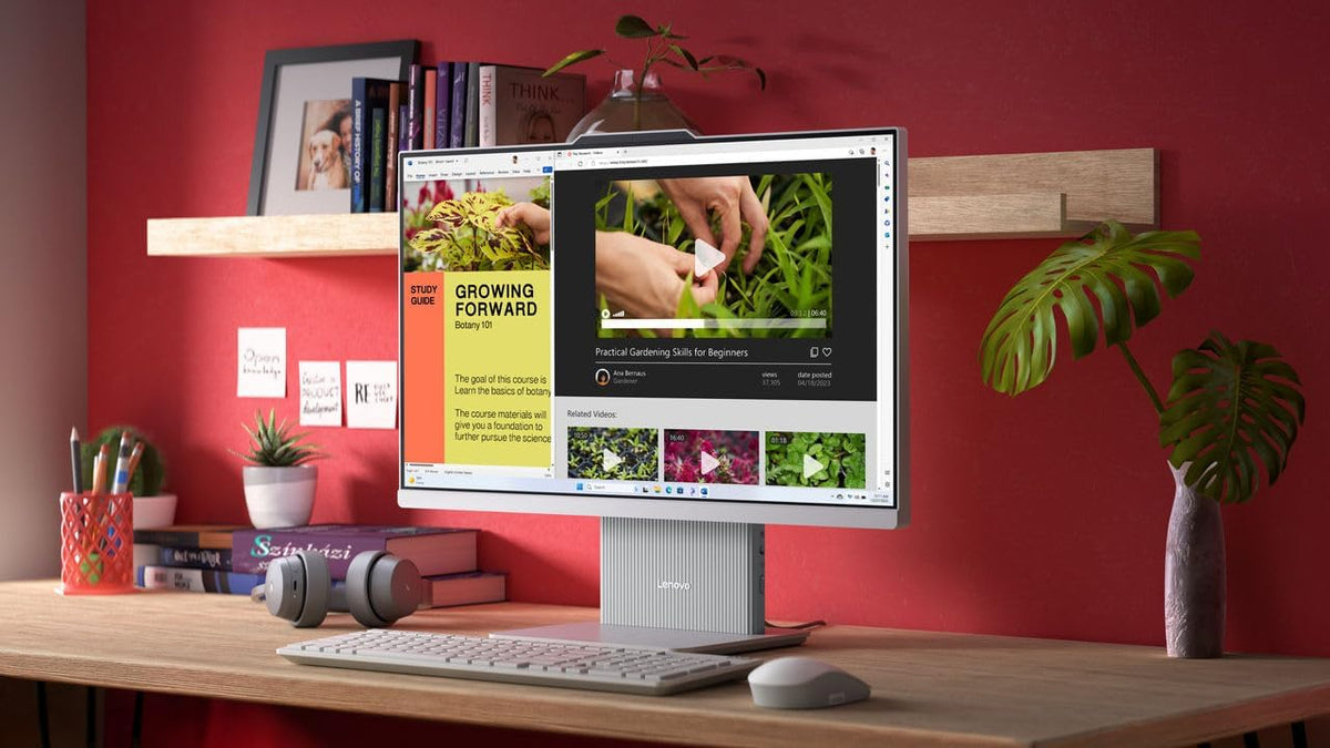Lenovo AIO 24IRH9 23.8" FHD Anti Glare IPS 100Hz Display, Core i7-13620H, 16GB RAM, 512GB SSD,Integrated UHD Graphics, 2X3W HARMAN, Eng-Arb Wirelss KB+mouse, Win 11, Cloud Grey [F0HN0084AX)