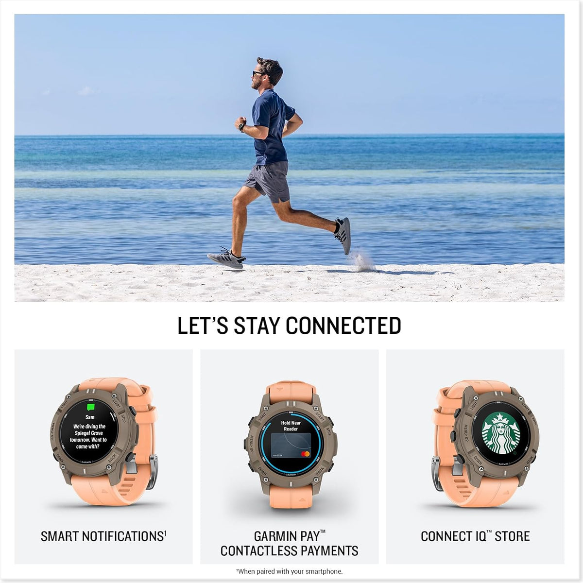 GARMIN Descent G2 Dive Computer Smartwatch, Pink, AMOLED Touchscreen Display, 10-Day Battery Life, Multiple Dive Modes