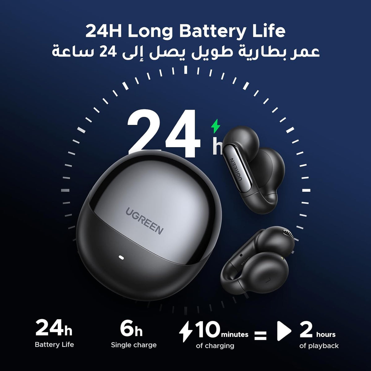Ugreen HiTune S5 WS210 TWS Wireless Headphones - Black