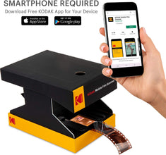 KODAK Mobile Film Scanner - Fun Novelty Scanner Lets You Scan and Play with Old 35mm Films & Slides Using Your Smartphone Camera - Cardboard Platform & Eco-Friendly Toy LED Backlight