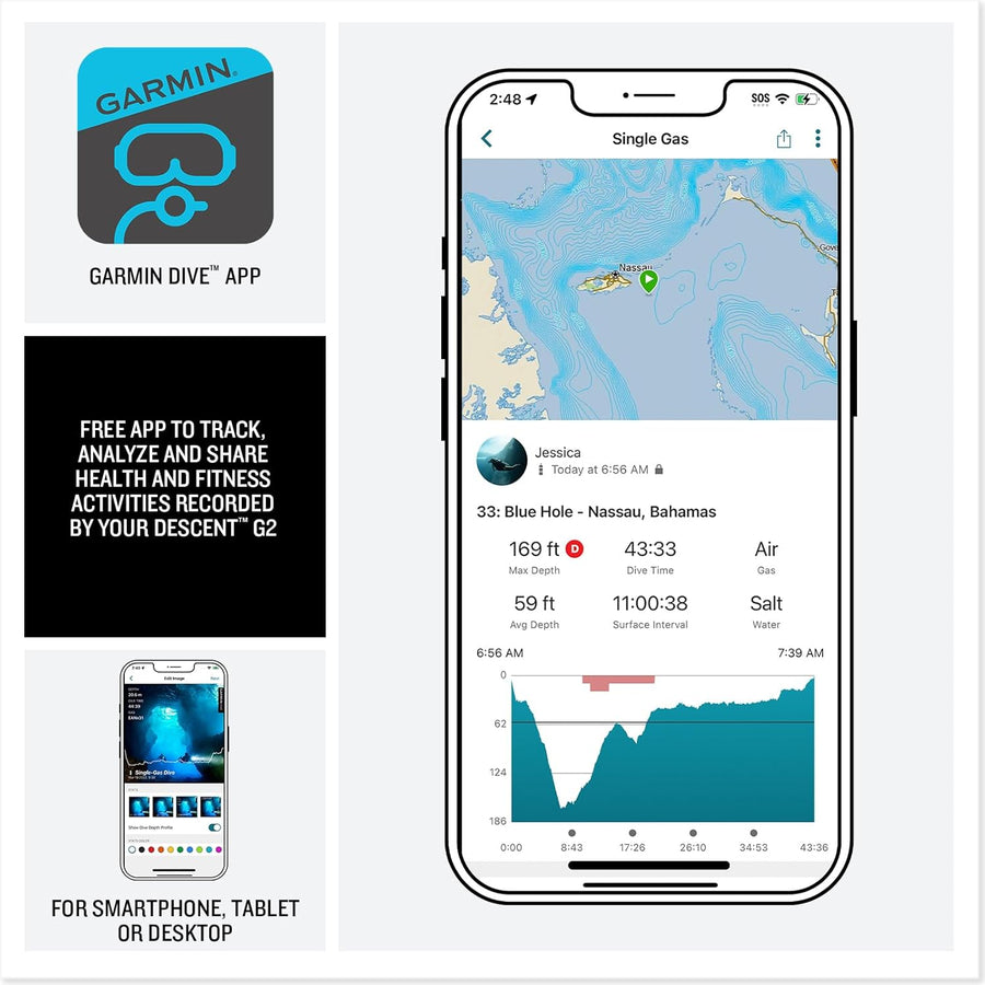 GARMIN Descent G2 Dive Computer Smartwatch