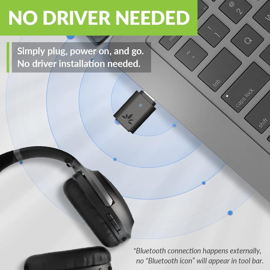 Avantree C81 Bluetooth USB-C Wireless Audio Adapter Dongle to Connect Headphones and Speakers to PS4/5