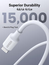UGREEN iPhone Charger Cable 2M, [MFi Certified] USB C to Lightning Cable Fast Charging Power Delivery PD 20W Charging for iPhone 14/14 Pro/Plus/ Pro Max, 8-13 All Series, iPad-White