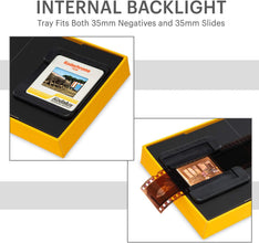 KODAK Mobile Film Scanner - Fun Novelty Scanner Lets You Scan and Play with Old 35mm Films & Slides Using Your Smartphone Camera - Cardboard Platform & Eco-Friendly Toy LED Backlight