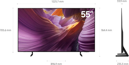 Samsung 55 Inch OLED TV, S85F, 4K, NQ4 AI Gen2 Processor, 4K AI Upscaling, OLED HDR, PANTONE Validated, Samsung Vision AI Smart TV, QA55S85FAEXZN (2025 - UAE Version)