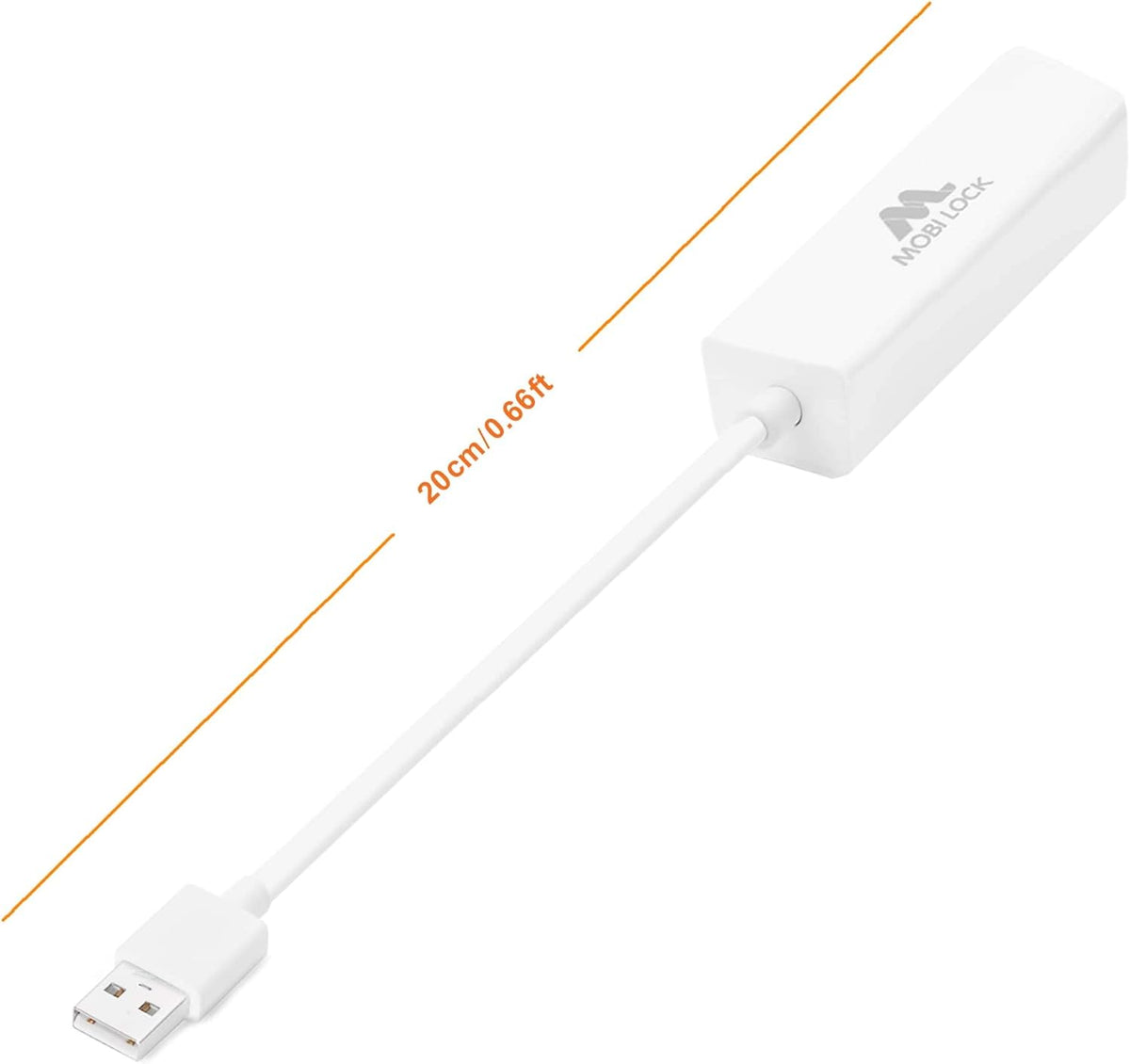 USB Ethernet (LAN) Network Adapter Compatible with Laptops, Computers, and All USB 2.0 Compatible Devices Including Vista/XP, Windows 7 to 11, All Mac OS X, OS X, and macOS
