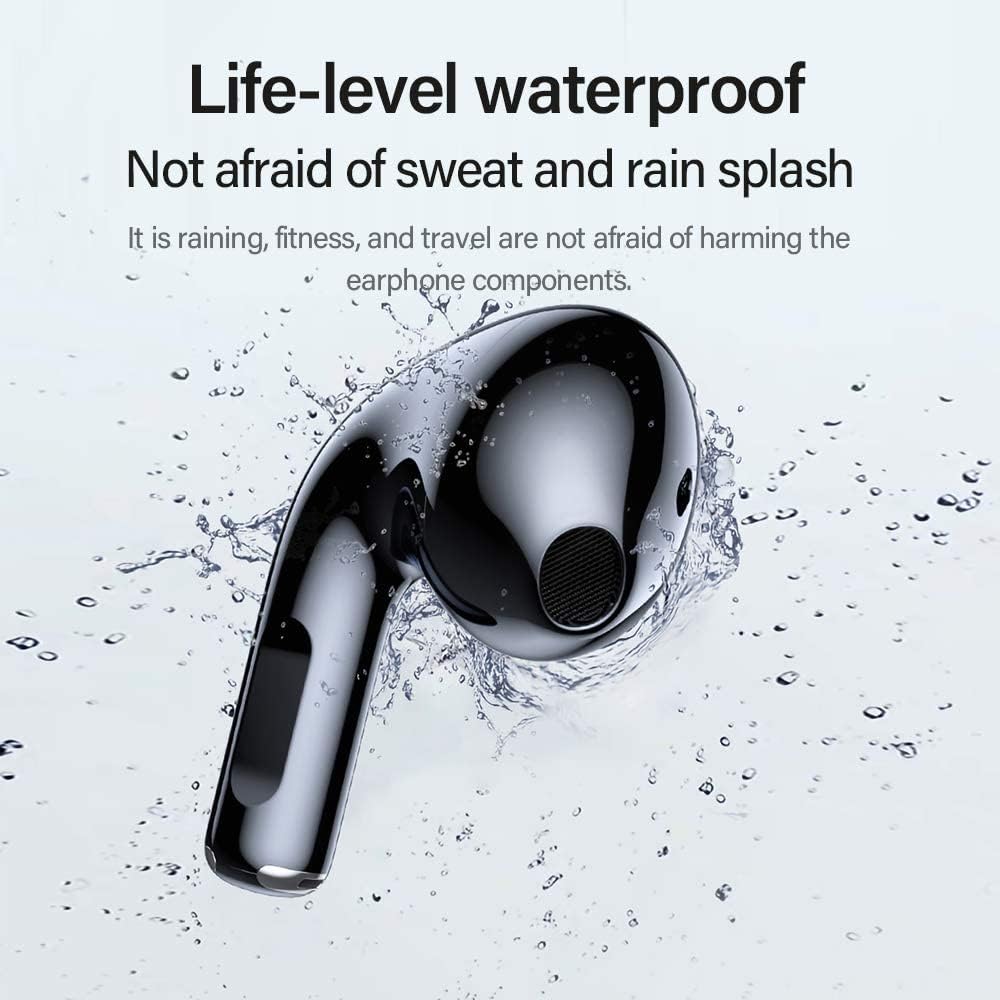 Lenovo LivePods LP40 TWS Semi-In-Ear Earbuds BT 5.0 True Wireless Earbuds with Touch Control Handsfree Call Stereo Sound Noise Cancelling Headphones with Two-Ear Design, Black