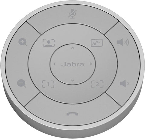 Jabra PanaCast 50 Remote Control, Easy in-Room Operation Without Leaving Your Seat, Access Presets and PTZ-Controls, Adjust Volume and More, Gray | 8211-209