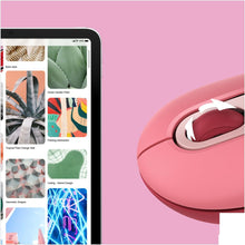 Logitech POP Mouse, Wireless Mouse with Customizable Emojis, SilentTouch Technology, Precision/Speed Scroll, Compact Design, Bluetooth, Multi-Device, OS Compatible - Heartbreaker