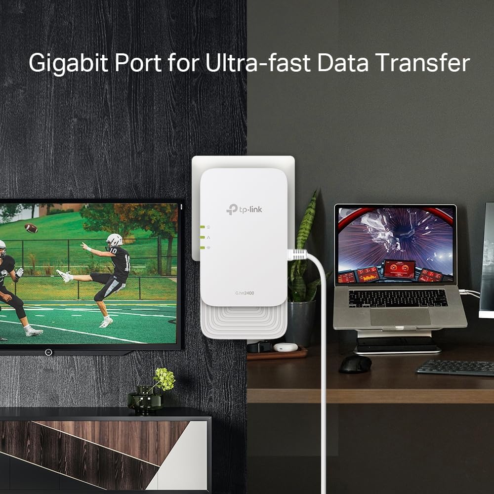 TP-Link PGW2440 KIT, G.hn2400 Powerline AX1800 Wi-Fi 6 Kit