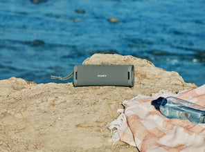 Sony ULT Field 1 Wireless Ultra Portable Bluetooth Compact Speaker, IP67 Waterproof, Dustproof, Shockproof with Enhanced Bass, 12 Hour Battery and Detachable Strap, Forest Grey, UAE Model, 2024