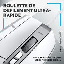 Logitech G Logitech G502 X Wired Gaming Mouse - LIGHTFORCE hybrid optical-mechanical primary switches, HERO 25K gaming sensor, compatible with PC - macOS/Windows - White