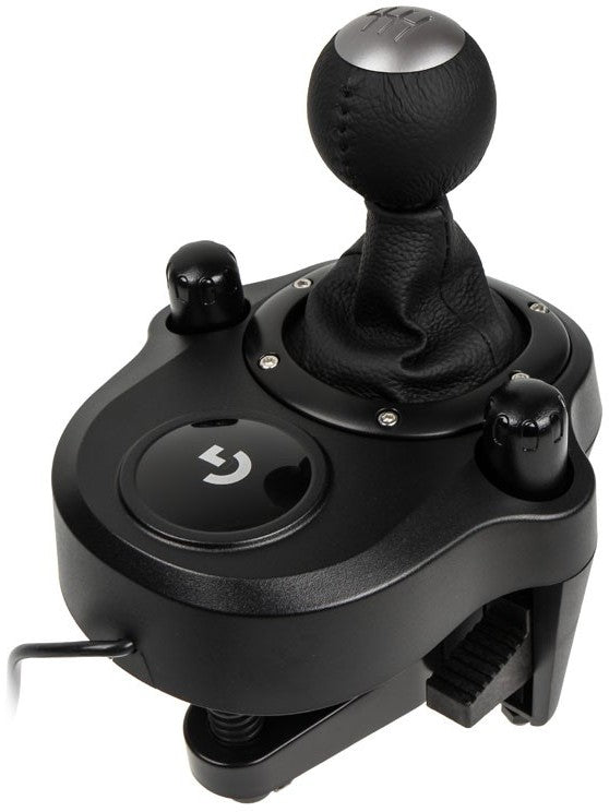 Logitech Driving Force Shifter for G29 G920 G923 – 6-Speed Racing Gear Shifter with Push-Down Reverse, Black, Open Box – Like New, Fully Working