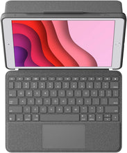 Logitech Combo Touch for iPad (7th, 8th & 9th Gen : A2197/A2200/A2198/A2270/A2428/A2429/A2430), Keyboard Case with Trackpad, Wireless Detachable Keyboard, Soft Slim Cover, Adjustable Stand, QWERTY UK