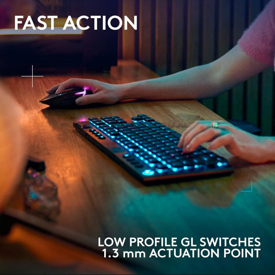 Logitech G915 X LIGHTSPEED TKL Low-Profile Wireless Gaming Keyboard