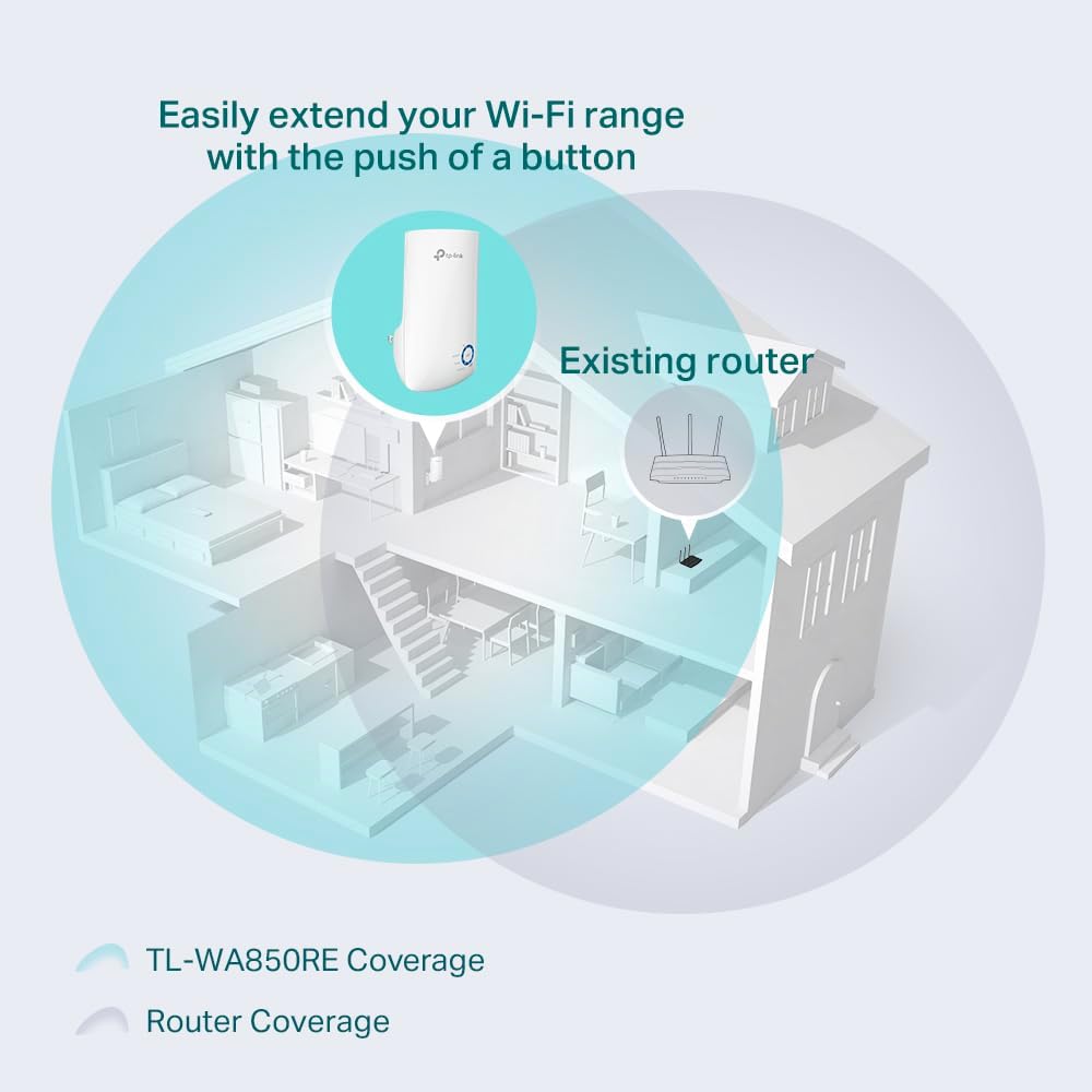 TP-Link 300MBPS Universal WiFi Range Extender,TL-WA850RE