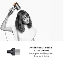Dyson Supersonic Hair Dryer in Vinca blue and Rose (With Dyson designed Presentation case and 1 Wide-Tooth Comb)-HD07, 1 Count