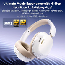 UGREEN HiTune Max5C Headphones Wireless, 75H Playtime, Adaptive Noise Cancelling, Hi-Res Sound Bluetooth 5.4 Over-ear Headsets, Custom EQ & Multiple Connection via App, Foldable Retractable Earphones