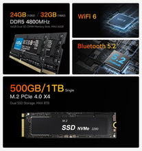 Beelink EQR6 Mini PC, AMD Ryzen 9 6900HX (8C/16T, up to 4.9Ghz), 32G DDR5 RAM 1TB PCIe4.0 SSD Mini Computer, WiFi6, BT5.2, Dual HDMI, Dual 1000M LAN, USB3.2, Type-C