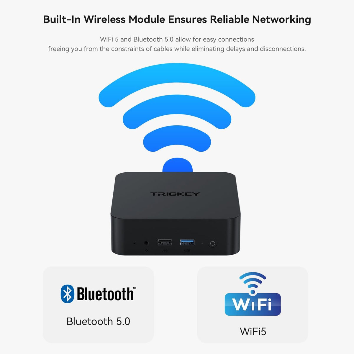 TRIGKEY Key-N Mini PC, Intel 12th Gen N95 Processor(4C/4T, Up to 3.4GHz), Mini Desktop Conputer 16G DDR4 500G PCIEX4 SSD, Support 2*HDMI 4KOutput/1000M LAN/WiFi-5/ BT 5.0/ USB3.2/, Office Mini PC