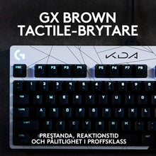 Logitech G PRO K/DA Mechanical Gaming Keyboard, Official League of Legends Gaming Gear, QWERTY Pan Nordic Layout - Black/White