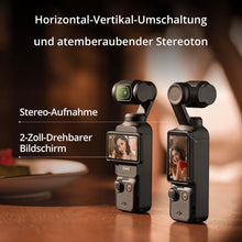 DJI Osmo Pocket 3 Combo, vlog Camera 4K with 1-Inch CMOS and 4K/120fps Video, 3-Axis Stabilization, Digital Camera, Fast Focus, Includes Microphone for Clear Sound, YouTube