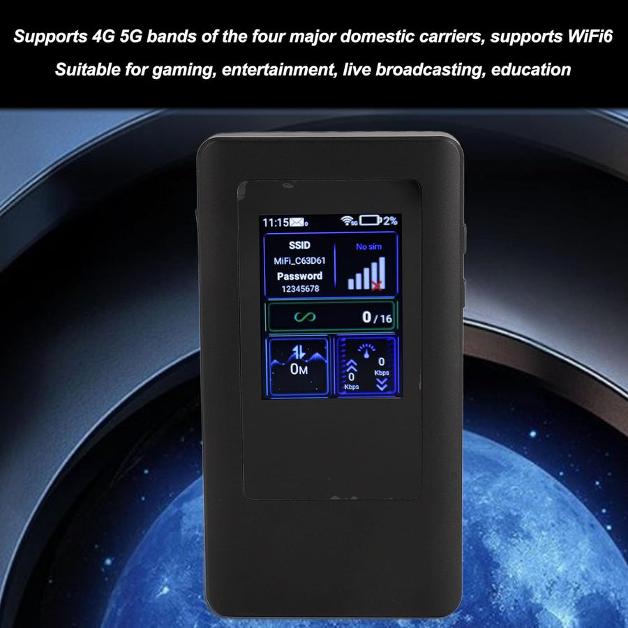 Dpofirs 5G Mobile Hotspot(Without Sim Card), Hotspot Device 5G 16 for Connected Devices, CPU WiFi6 Technology Sharing 5G and 4G LTE Hotspot 10000mAh 5G Portable