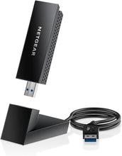 NETGEAR Nighthawk WiFi 6E USB 3.0 Adapter (A8000) | AXE3000 Tri-Band Wireless Gigabit Speed (Up to 3Gbps) | New 6GHz Band | for Windows PC