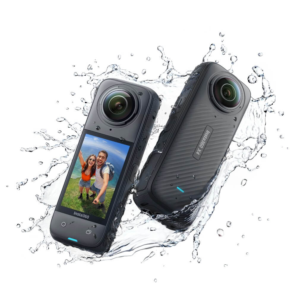 Insta360 X4 Explorer Bundle – 8K Waterproof 360 Action Camera Set (Open Box, Damaged Box - Fully Working)