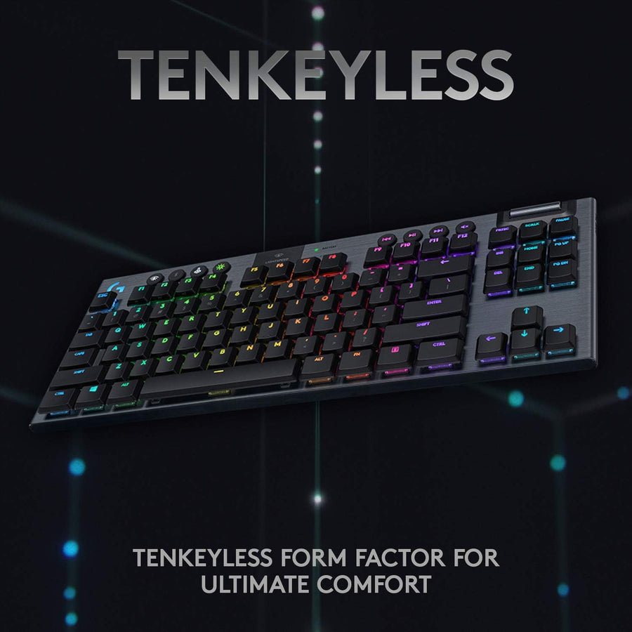 Logitech G915 TKL Tenkeyless Lightspeed Wireless RGB Mechanical Gaming Keyboard