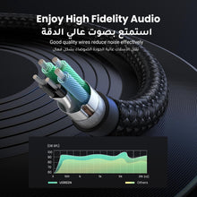 UGREEN 3.5MM Headphone Splitter 3.5mm Female to Dual Headphone and Microphone Male Port Adapter TRRS Y Splitter Compatible for Earphone, Headset, speaker and PC, Laptop and Tablet-0.2M