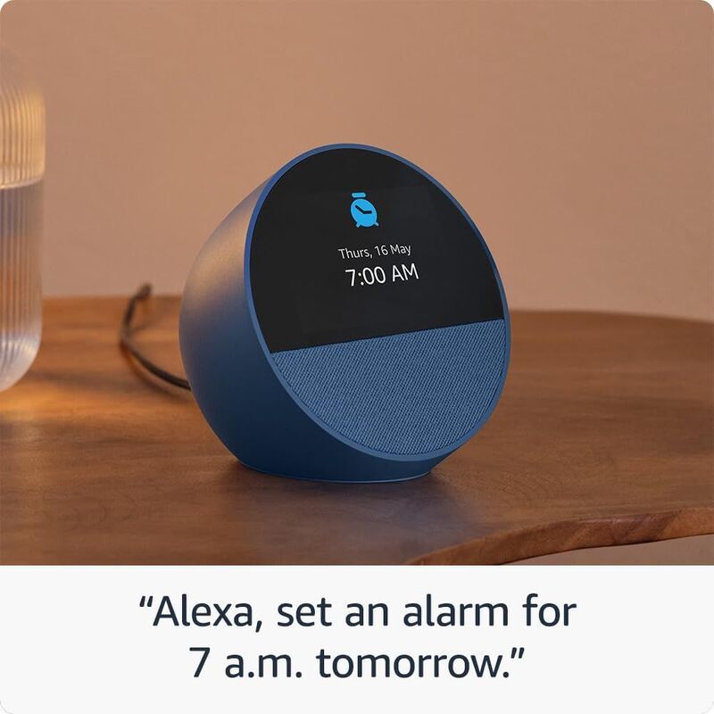 Amazon Echo Spot Smart Alarm Clock with Alexa