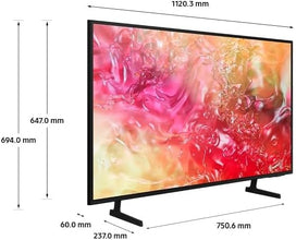 SAMSUNG 50 Inch Crystal UHD DU7000 4K Tizen OS Smart TV (2024), PurColor, 4K Upscaling, Samsung Tizen OS, 50Hz, HDR 10+, Q-Symphony