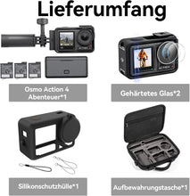 DJI Osmo Action 4 Adventure Combo with Storage Bag + Tempered Film + Protective Case, 4K/120fps Camera, 1/1.3