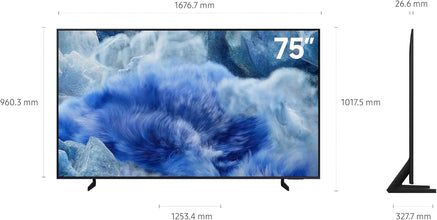 Samsung 75 Inch QLED TV, Q8F, 4K, Q4 AI Processor, 100% Color Volume with Quantum Dot, AirSlim, Endless Free Content, Samsung Vision AI Smart TV, QA75Q8FAAUXZN (2025 - UAE Version)