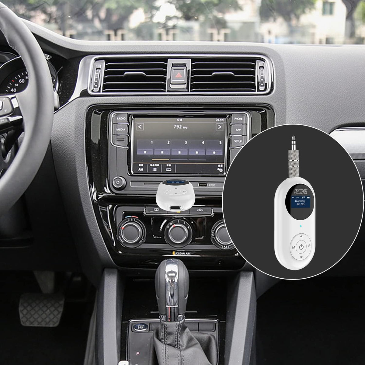 Bluetooth 5.0 Transmitter Receiver 3 in 1, Dual Pairing Blutooth Transmitter Receiver Wireless Audio Adapter with LCD Display 3.5 mm AUX Stereo Output for TV, PC, Laptop, Headphones, Car, Earbud, MP3