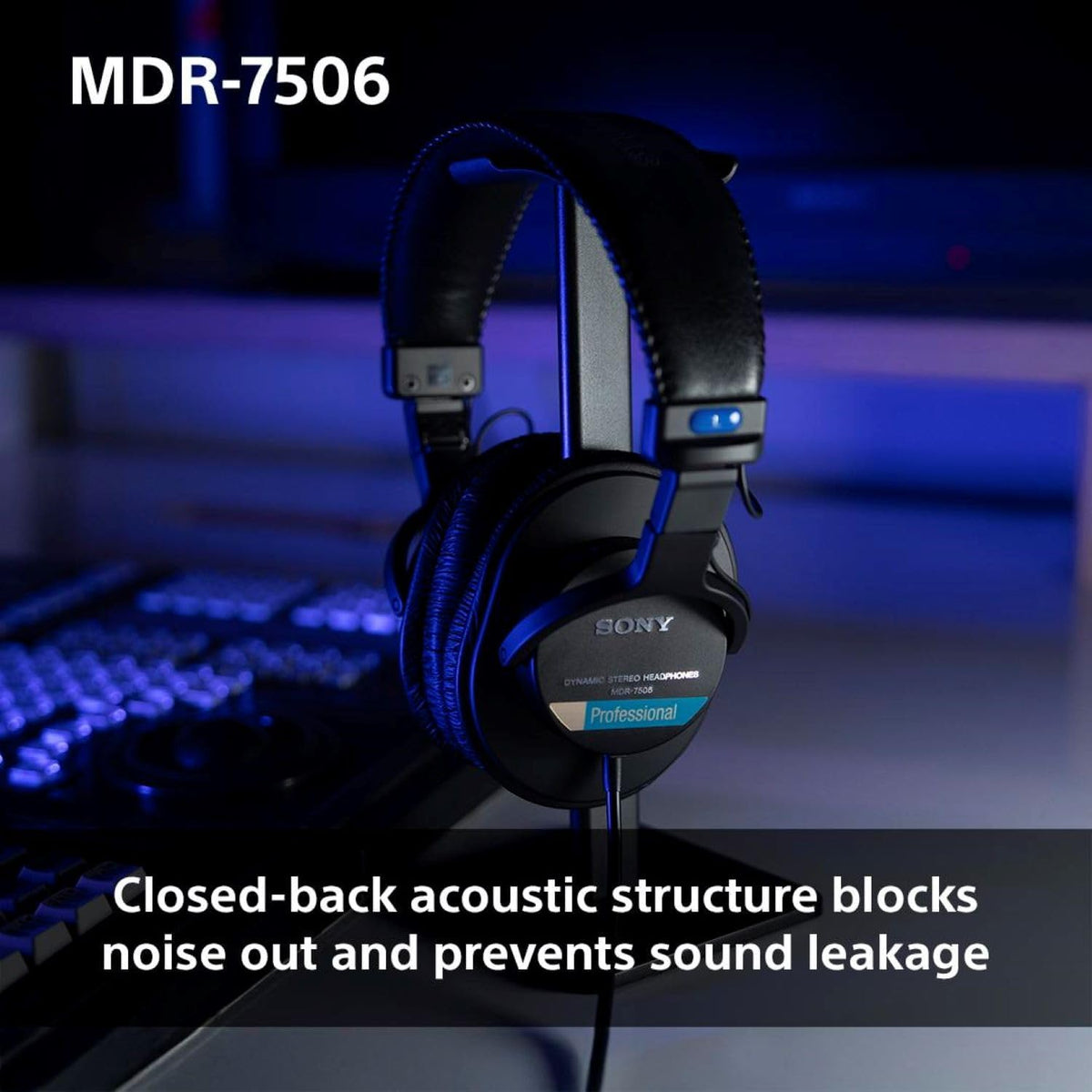 Sony MDR7506 Professional Large Diaphragm Headphone, Wired