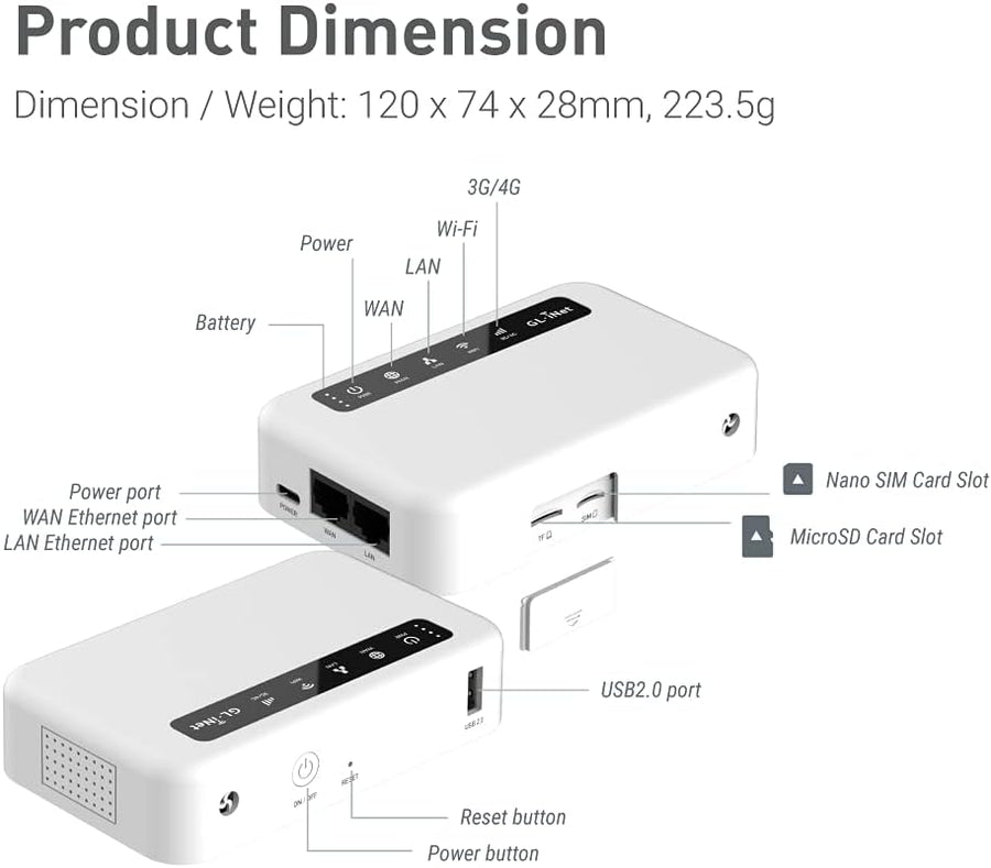 GL.iNetGL-XE300 (Puli) 4GLTE Mobile Smart VPN Router