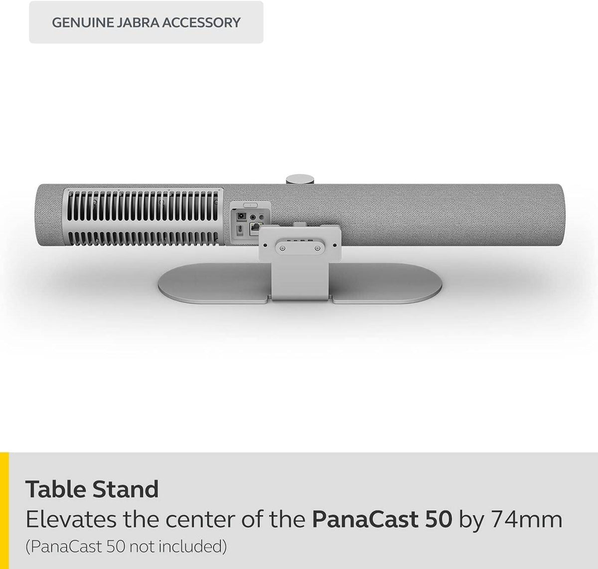 Jabra PanaCast 50 Table Stand, Allows PanaCast 50 to be Used as a Free-Standing Unit, Ideal for Travelling and for Use in Multiple Locations, Compact Design, Gray | 14207-75