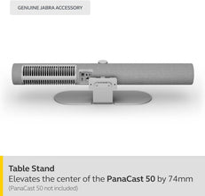 Jabra PanaCast 50 Table Stand, Allows PanaCast 50 to be Used as a Free-Standing Unit, Ideal for Travelling and for Use in Multiple Locations, Compact Design, Gray | 14207-75