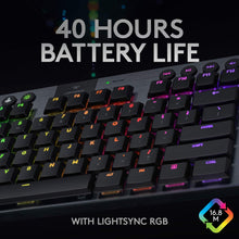 Logitech G915 TKL Tenkeyless Lightspeed Wireless RGB Mechanical Gaming Keyboard, Low Profile Switch Options, Lightsync RGB, Advanced Wireless and Bluetooth Support - Tactile
